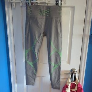 FANKA Gray and Green Leggings Never Worn